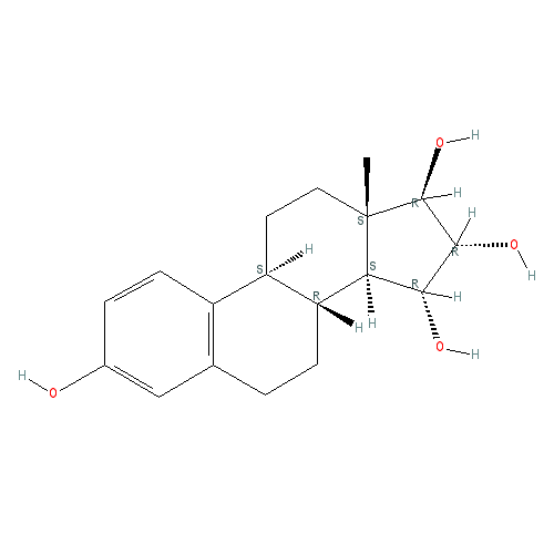 Chemical structure of Estetrol (hydrate)