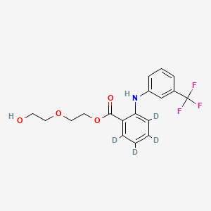 Chemical structure of Etofenamate-d4