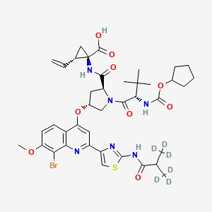 Chemical structure of Faldaprevir-d6