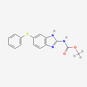 Chemical structure of Fenbendazole-d3