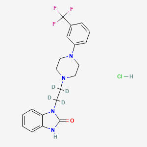 Chemical structure of Flibanserin-d4 (hydrochloride)