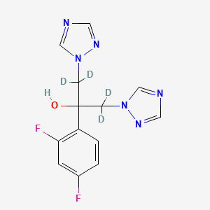 Chemical structure of Fluconazole-d4