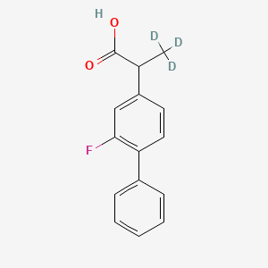 Chemical structure of Flurbiprofen-d3