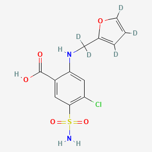 Chemical structure of Furosemide-d5