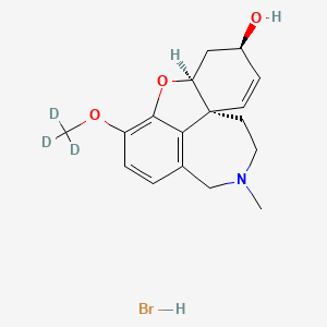 Chemical structure of Galantamine-d3 (hydrobromide)