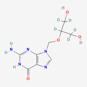 Chemical structure of Ganciclovir-d5
