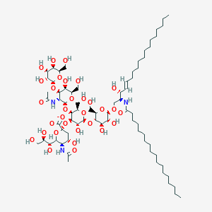 Chemical structure of Ganglioside GM1 Mixture (ovine) (ammonium salt)