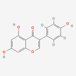 Chemical structure of Genistein-d4
