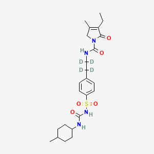 Chemical structure of Glimepiride-d4