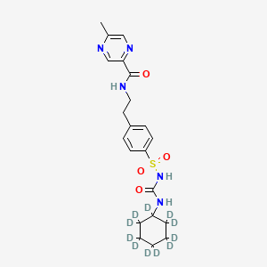 Chemical structure of Glipizide-d11
