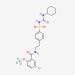 Chemical structure of Glyburide-d3
