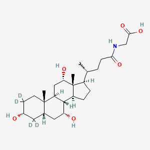 Chemical structure of Glycocholic Acid-d4