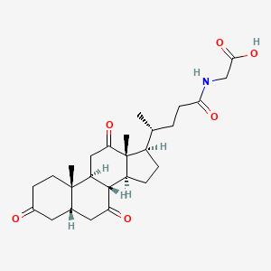 Chemical structure of Glycodehydrocholic Acid
