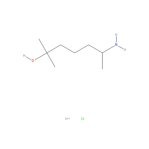 Chemical structure of Heptaminol