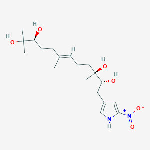Chemical structure of Heronapyrrole B