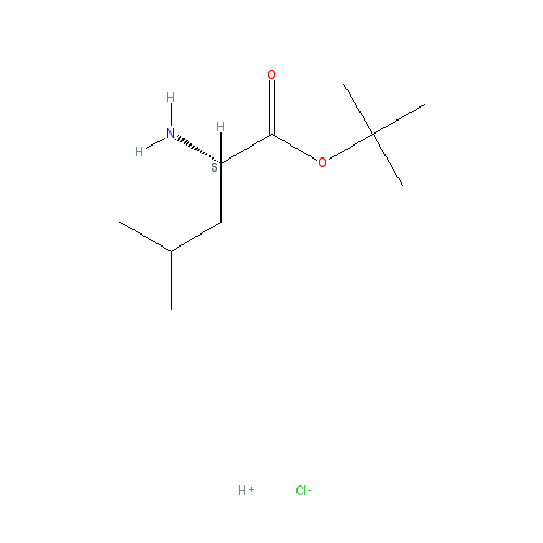 Chemical structure of H-Leu-OtBu (hydrochloride)