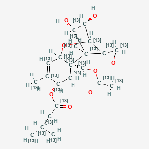 Chemical structure of HT-2 Toxin-13C22