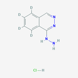 Chemical structure of Hydralazine-d4 (hydrochloride)