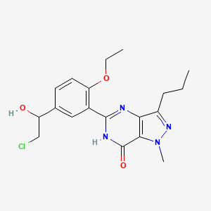Chemical structure of Hydroxychlorodenafil