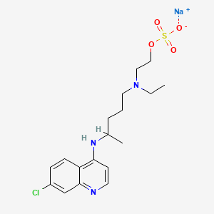 Chemical structure of Hydroxychloroquine O-Sulfate Sodium Salt