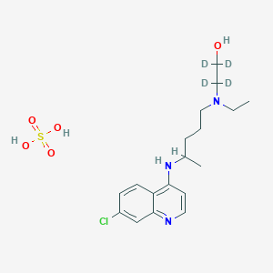 Chemical structure of Hydroxychloroquine-d4 (sulfate)