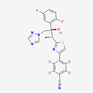 Chemical structure of Isavuconazole-d4