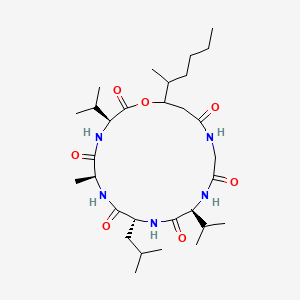 Chemical structure of Iso-Isariin B