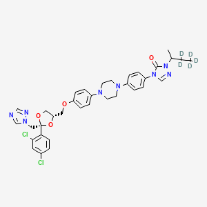 Chemical structure of Itraconazole-d5