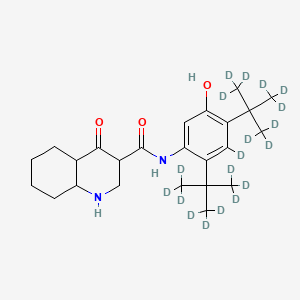 Chemical structure of Ivacaftor-d19