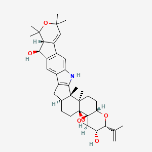 Chemical structure of Janthitrem A