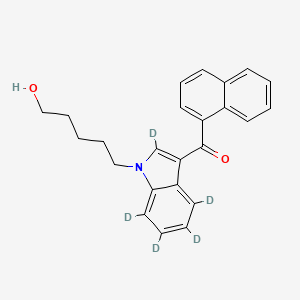 Chemical structure of JWH-018 (indole-d5)-Hydroxypentyl