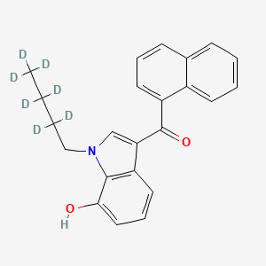 Chemical structure of JWH 073 7-hydroxyindole metabolite-d7