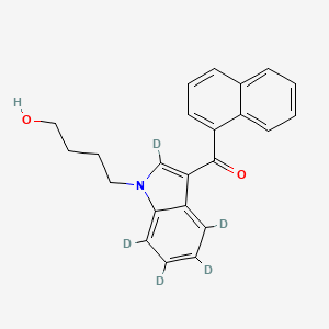 Chemical structure of JWH-073 (Indole-d5) 4-hydroxybutyl