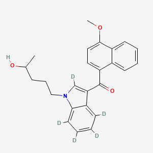 Chemical structure of JWH 081 N-(4-hydroxypentyl) metabolite-d5