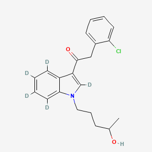 Chemical structure of JWH 203 N-(4-hydroxypentyl) metabolite-d5