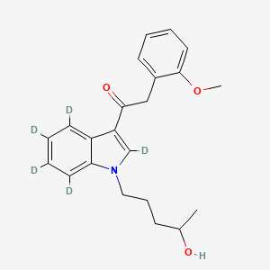 Chemical structure of JWH 250 N-(4-hydroxypentyl) metabolite-d5
