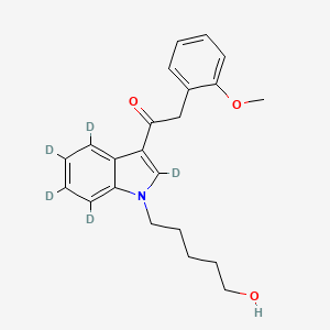 Chemical structure of JWH-250 (Indole-d5) 5-Hydroxypentyl