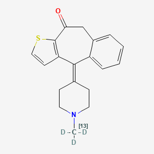 Chemical structure of Ketotifen-13C-d3
