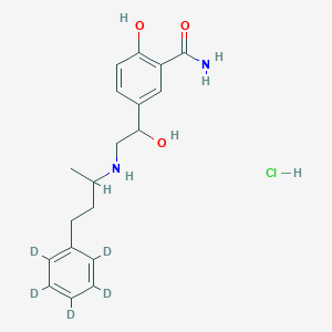 Chemical structure of Labetalol-d5 (hydrochloride)