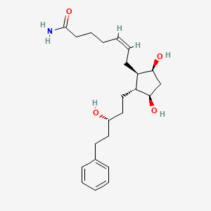 Chemical structure of Latanoprost amide