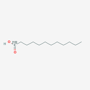 Chemical structure of Lauric Acid-13C