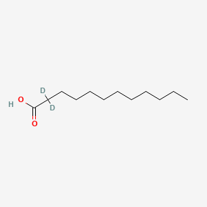 Chemical structure of Lauric Acid-d2