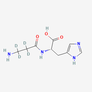Chemical structure of L-Carnosine-d4
