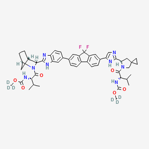 Chemical structure of Ledipasvir-d6