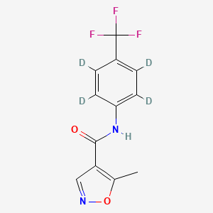 Chemical structure of Leflunomide-d4