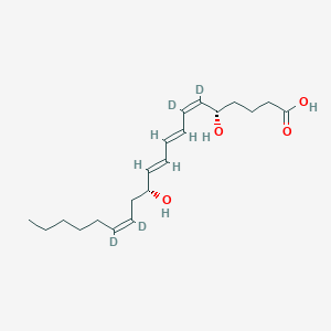 Chemical structure of Leukotriene B4-d4
