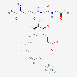 Chemical structure of Leukotriene C4-d5
