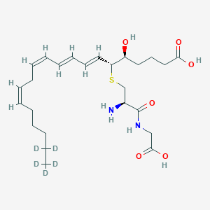 Chemical structure of Leukotriene D4-d5