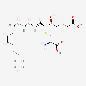 Chemical structure of Leukotriene E4-d5