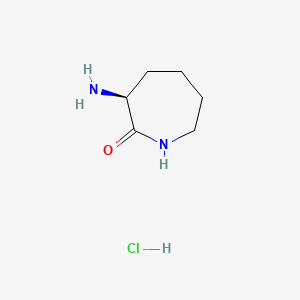 Chemical structure of L-Lysine lactam (hydrochloride)